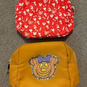 Set of 2 Disney print cosmetic pouches
